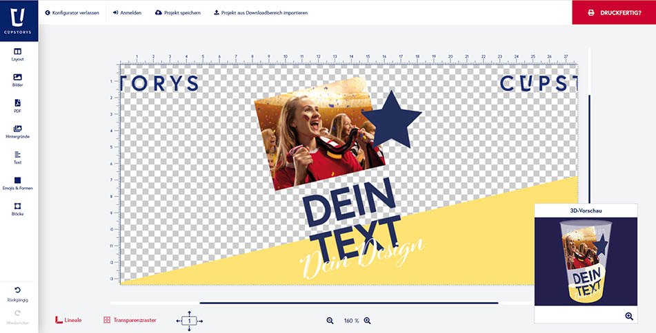 Configurateur 3D de cupstorys.be