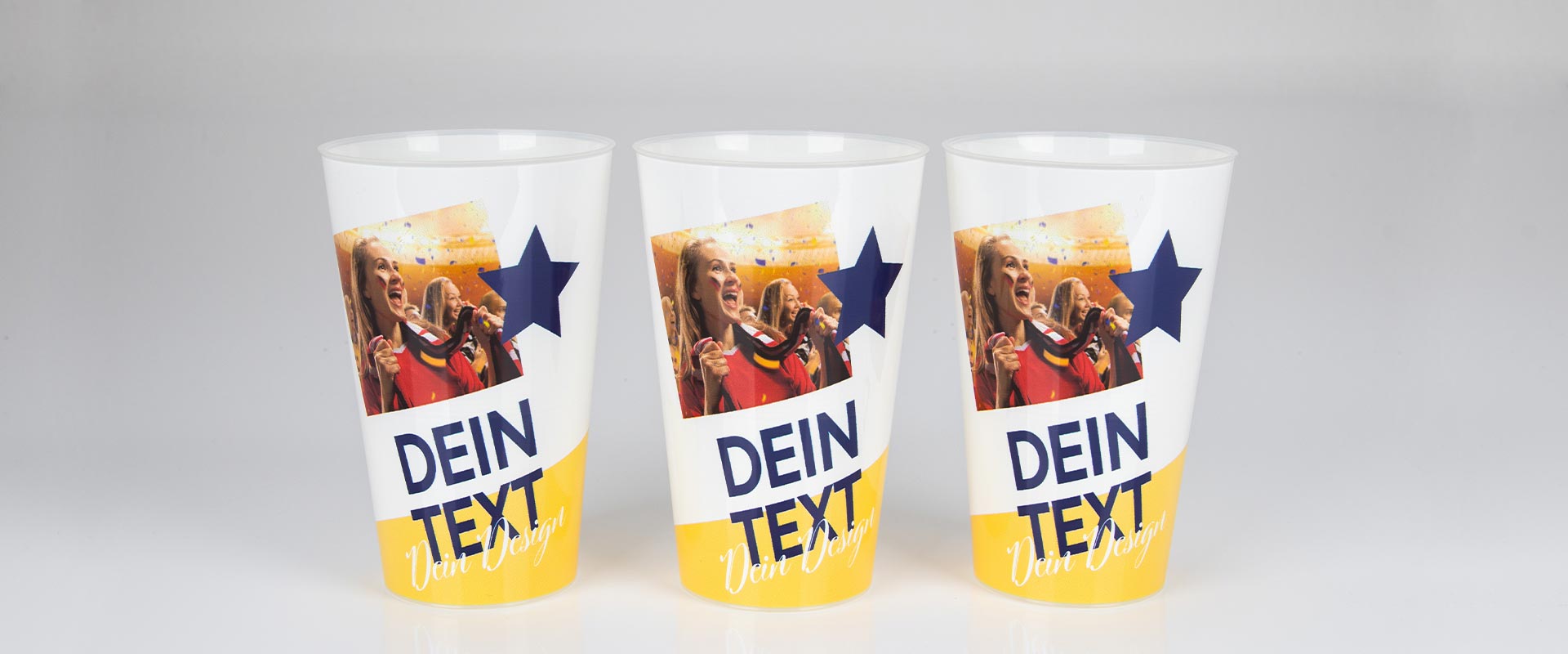 Gobelets publicitaires personnalisés chez cupstorys.be