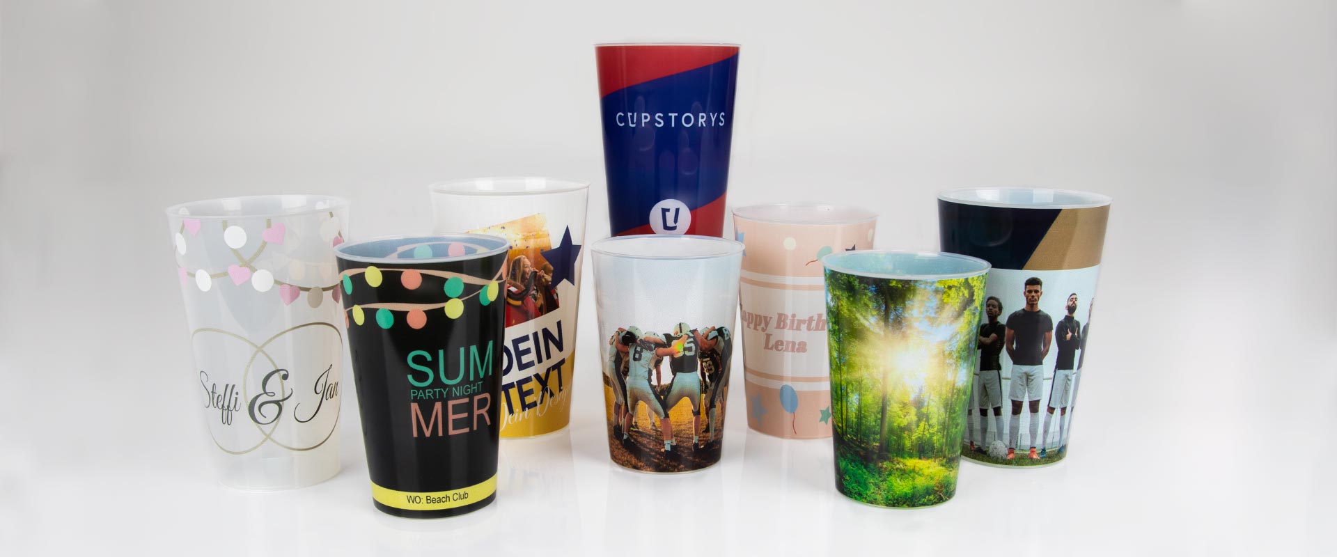 Gobelets événementiels pour une fête durable par cupstorys.be